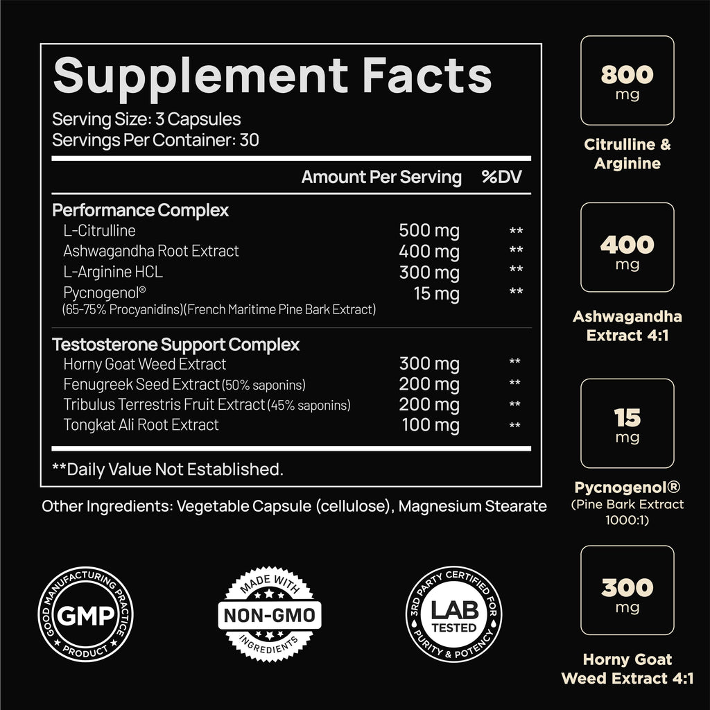 Testosterone Booster for Men | TERRA ELMNT

