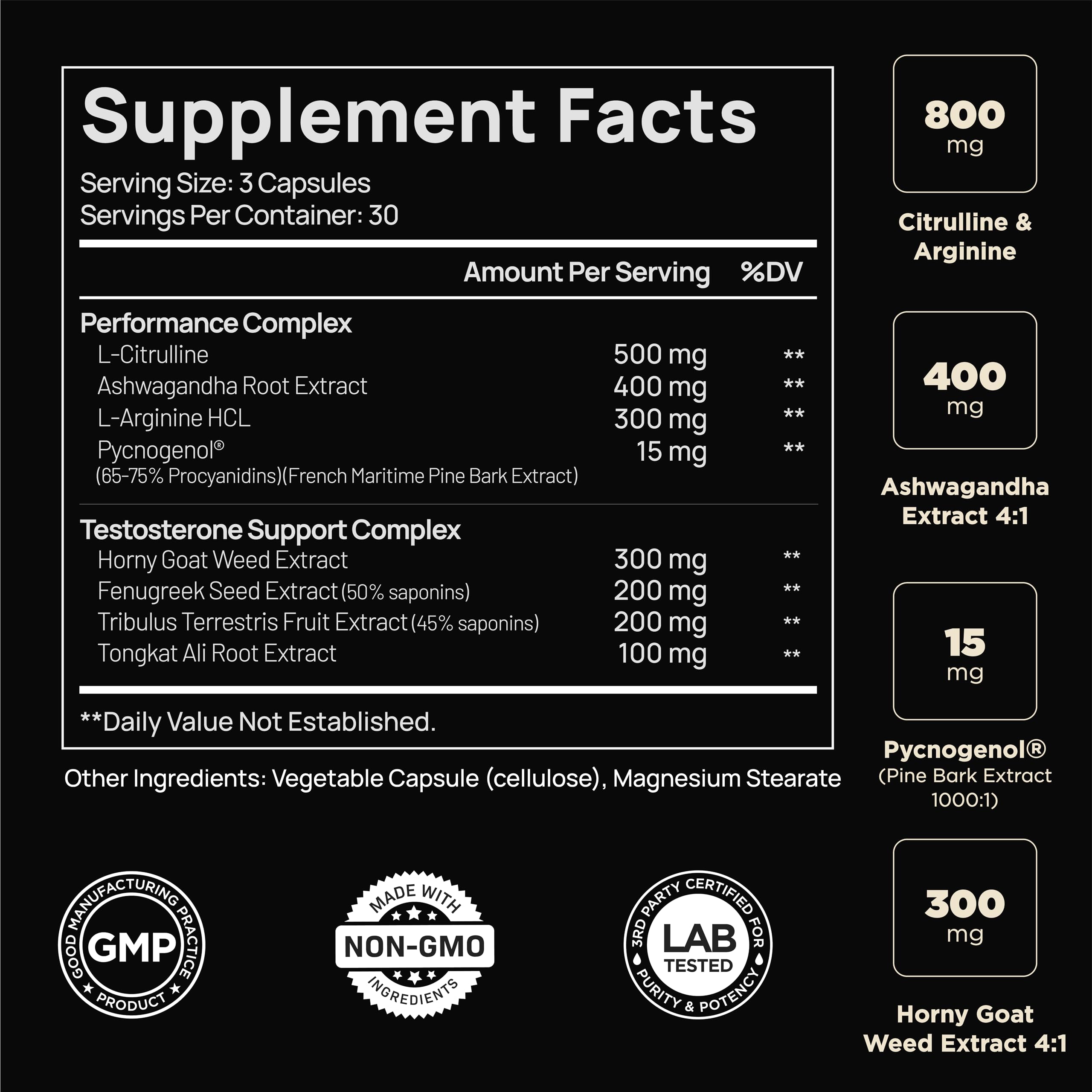 Testosterone Booster for Men | TERRA ELMNT

