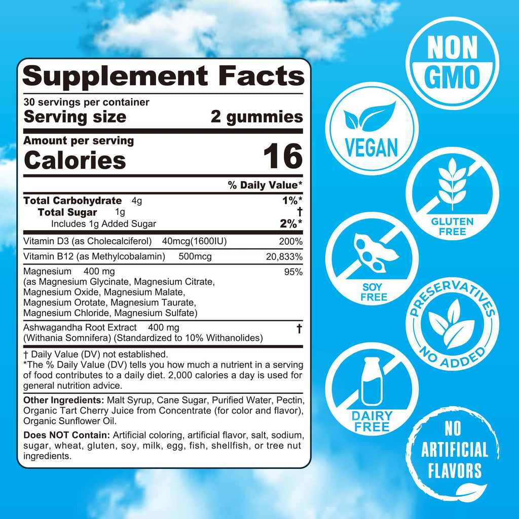 EnvyCure Magnesium Glycinate Gummies with Ashwagandha

