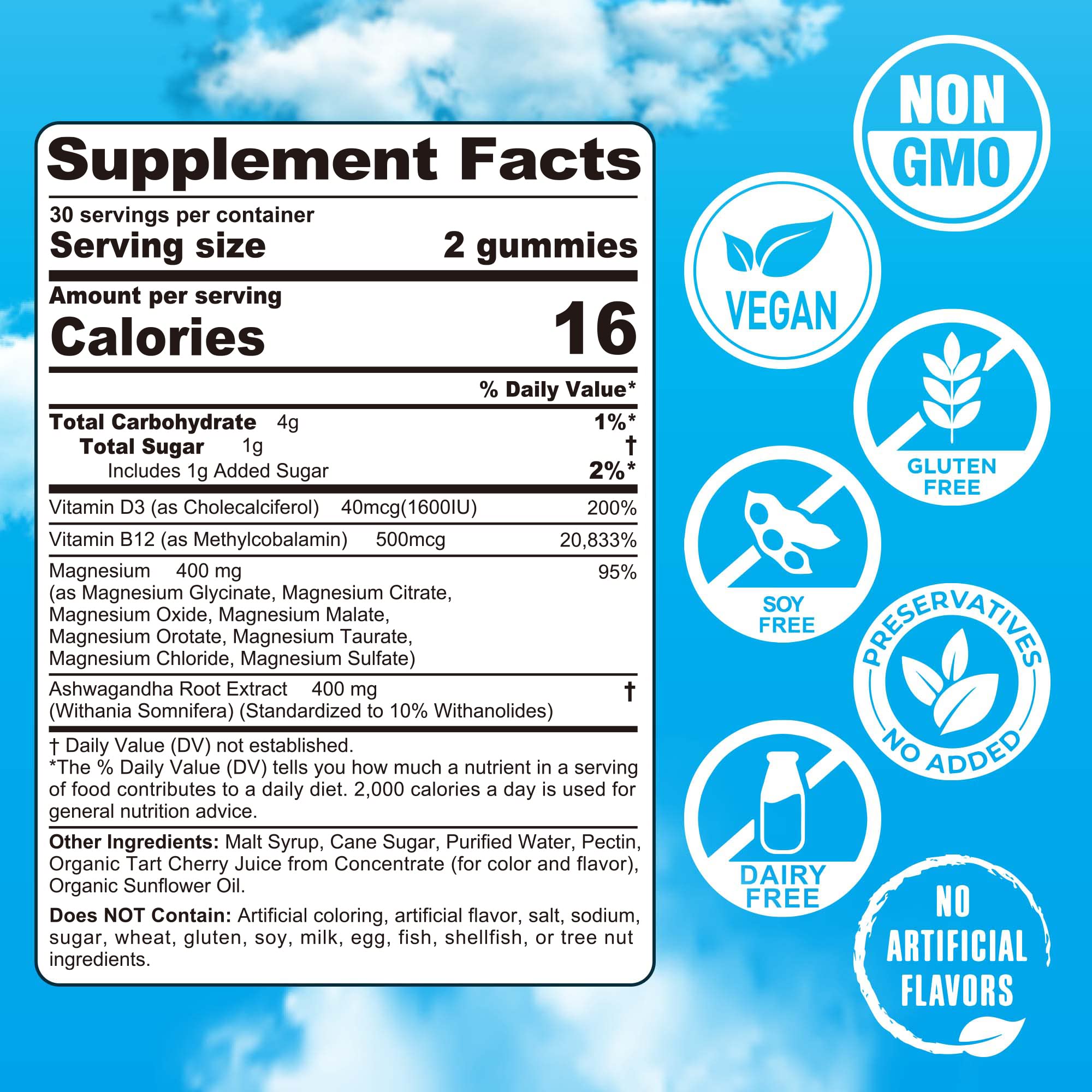 EnvyCure Magnesium Glycinate Gummies with Ashwagandha

