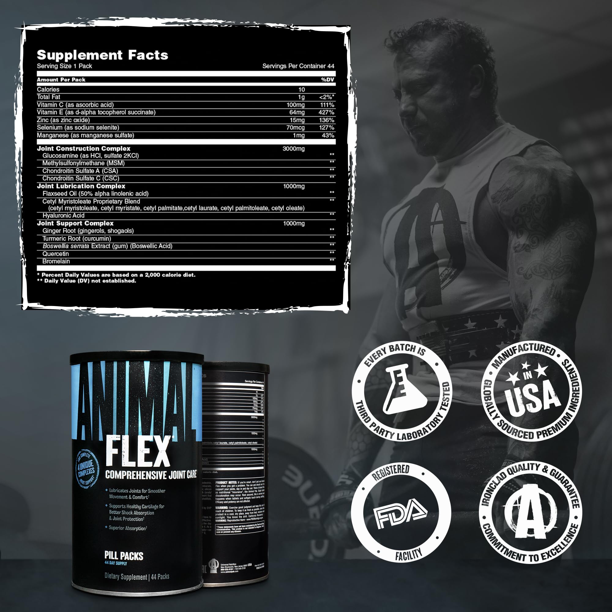 Animal Flex Glucosamine Chondroitin Joint Supplement

