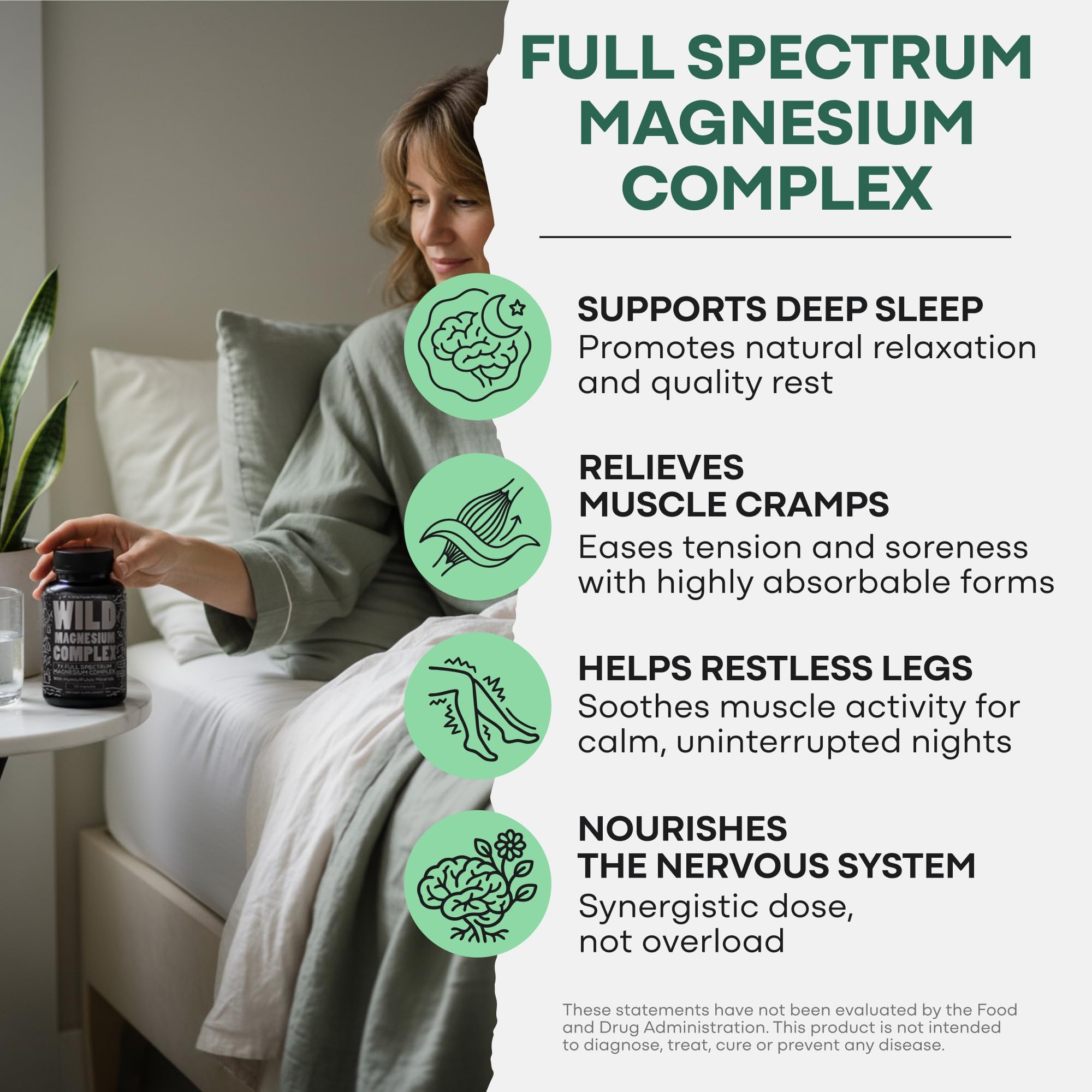 Wild Foods Magnesium Complex Supplement | Full Spectrum

