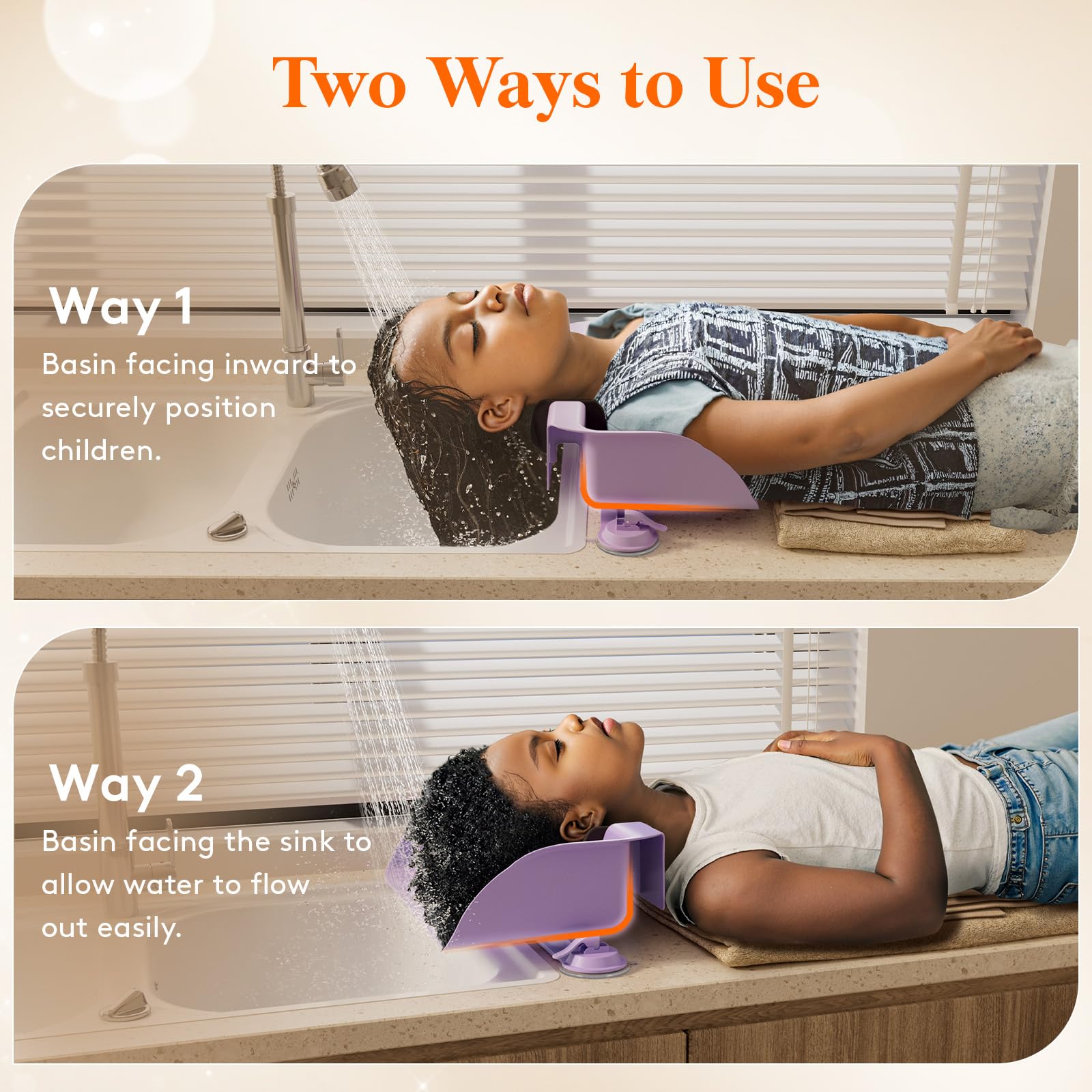 Lifewit Hair Washing Station for Kids | Portable Neck Support Basin

