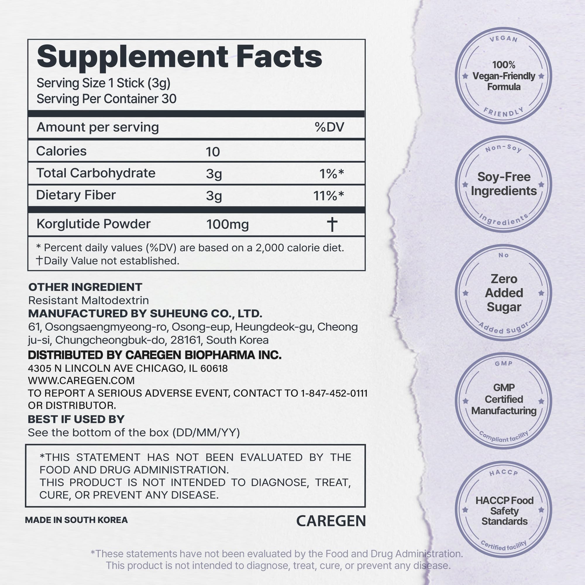 Korglutide Daily Wellness Peptide Powder | Appetite Support


