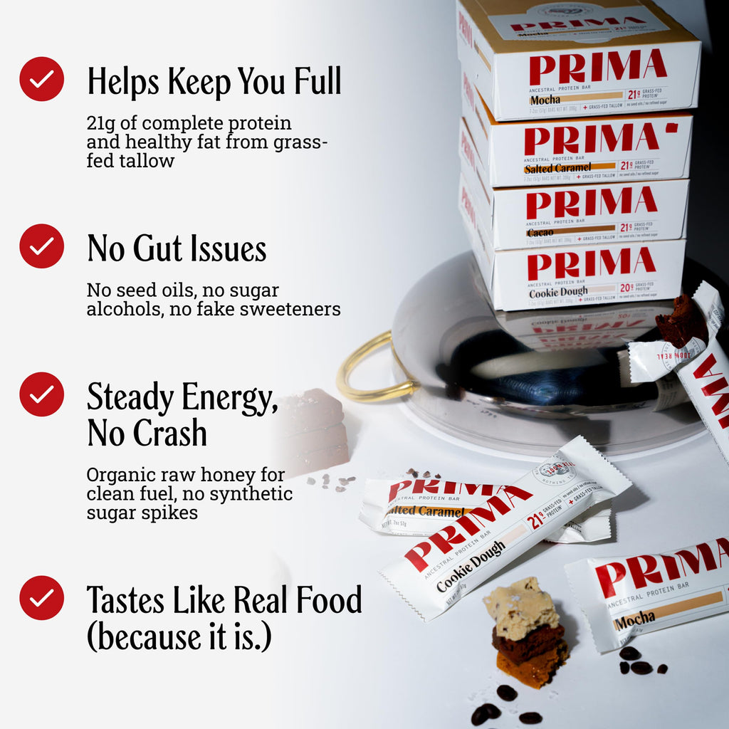 Prima Ancestral Protein Bar - Grass-Fed Whey & Collagen

