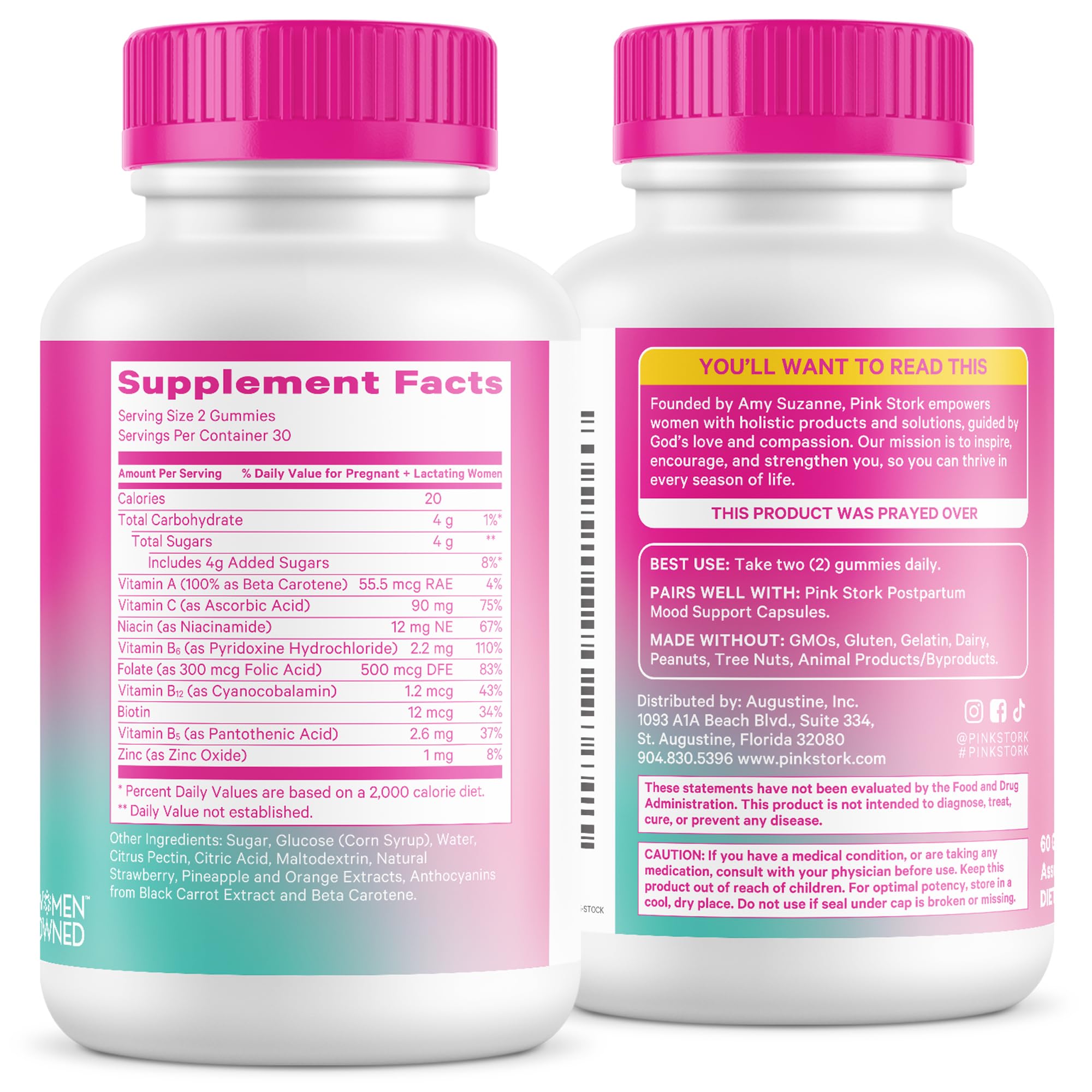Pink Stork Postnatal Vitamin Gummies | Recovery & Lactation

