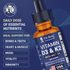 Dr. Berg D3 K2 Liquid Drops with MCT – 5000 IU

