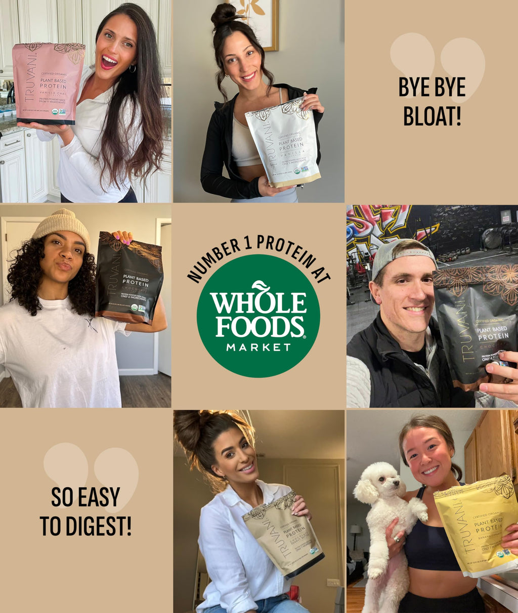 Truvani Plant-Based Protein Powder | Dairy Free Organic

