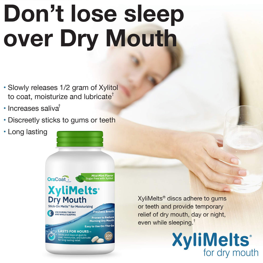 Oracoat XyliMelts Dry Mouth Discs | Sugar-Free Xylitol

