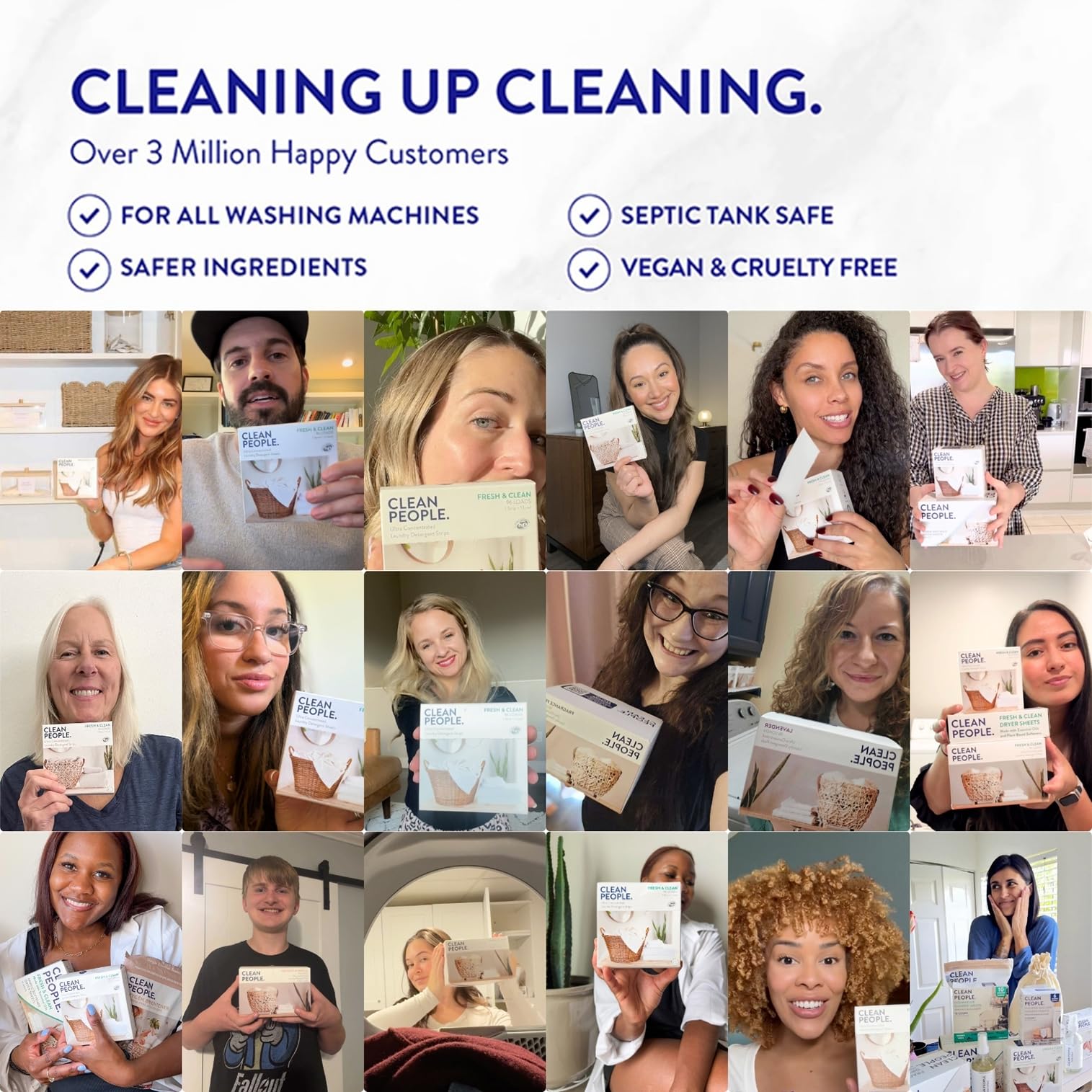 Clean People Dishwasher Detergent Tablets - Enzyme-Powered

