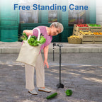 KingPavonini Folding Walking Cane Quad Base 350 lb Capacity

