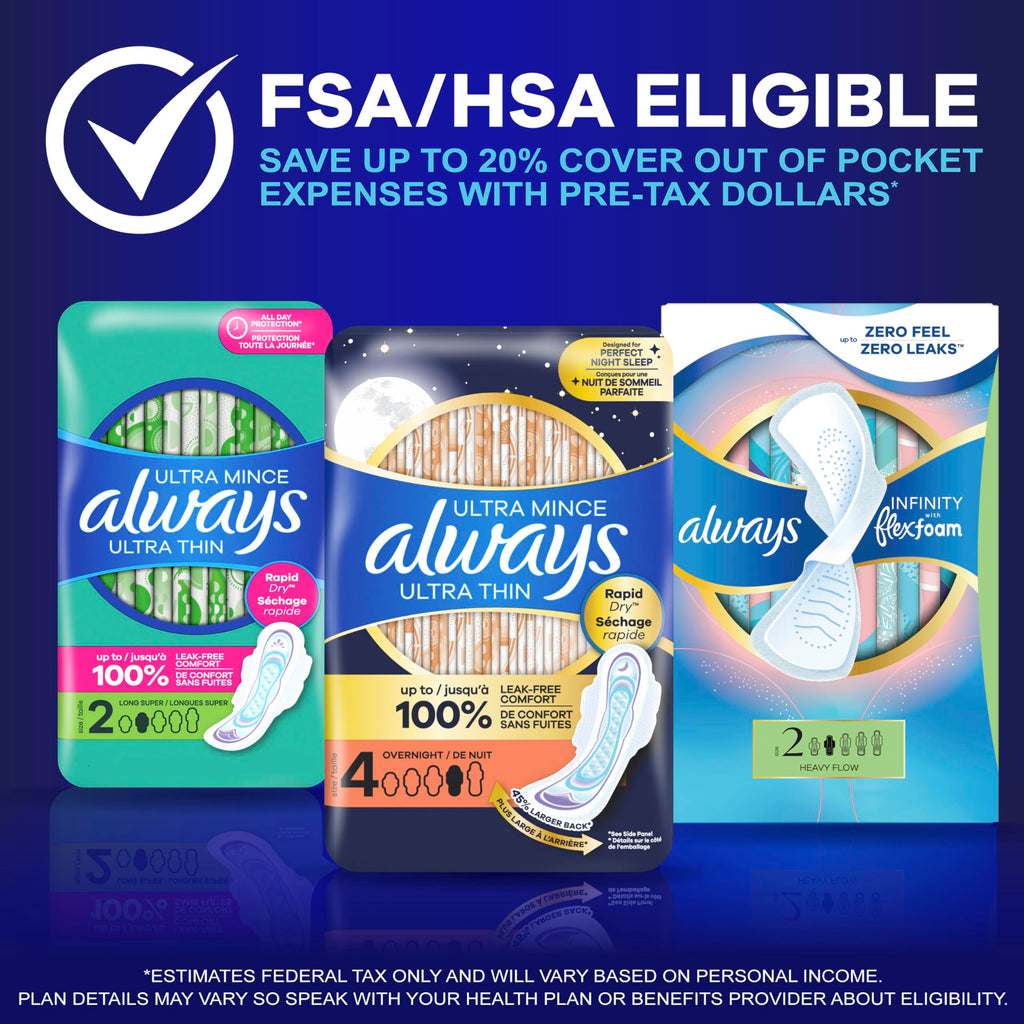 Always Ultra Thin Pads with Wings - LeakGUARD & RapidDRY

