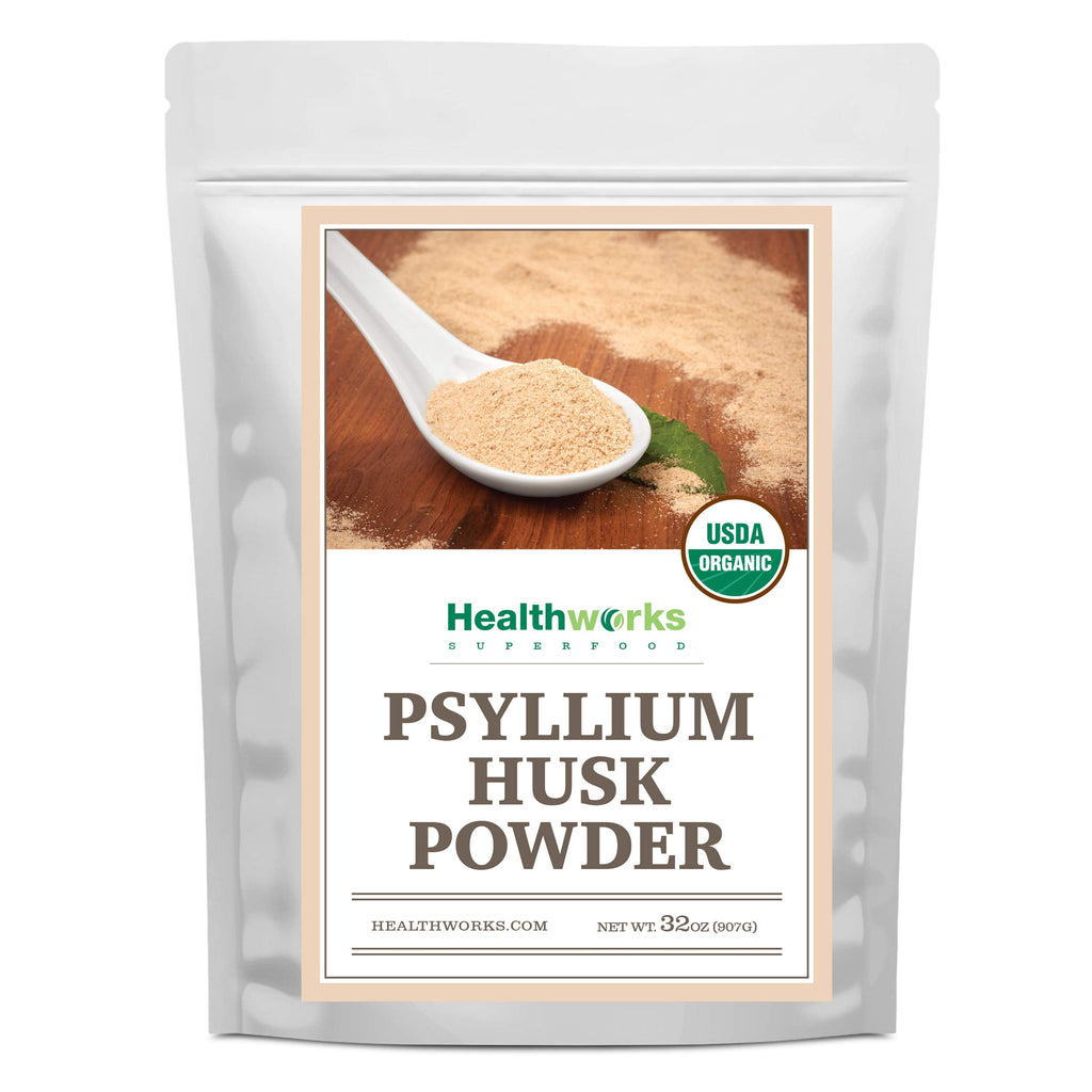 Healthworks Psyllium Husk Powder Organic - Fiber Support

