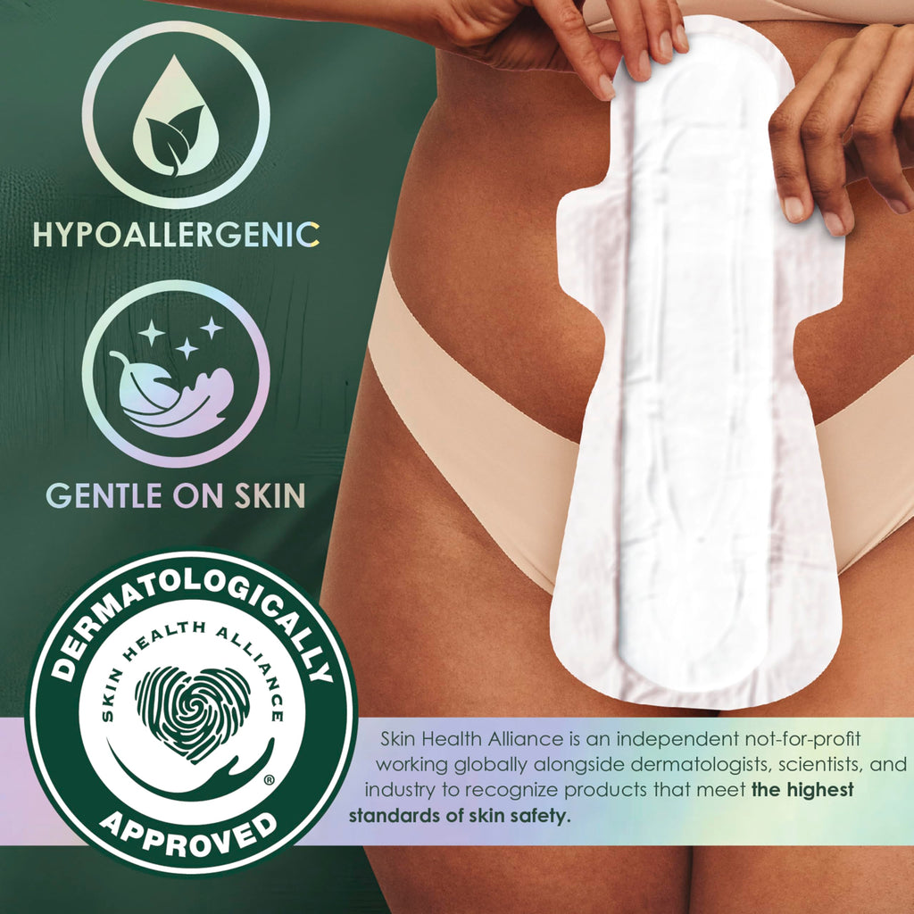 L. Maxi Pads with Organic Cotton Top Layer Unscented Wings

