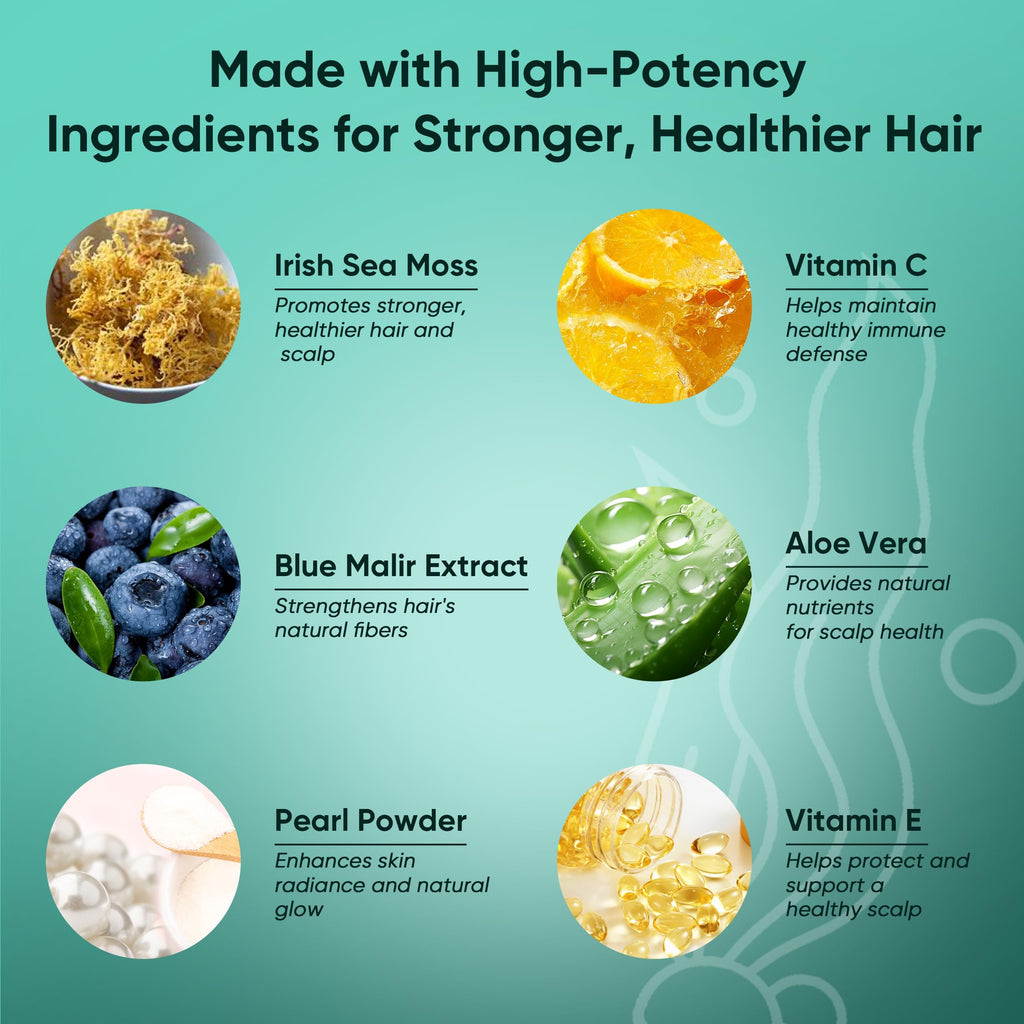 Balmbare Revive Hair Growth Gummies | Sea Moss & Vitamins

