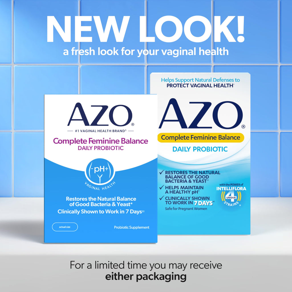 AZO Complete Feminine Balance Vaginal Probiotics for Women

