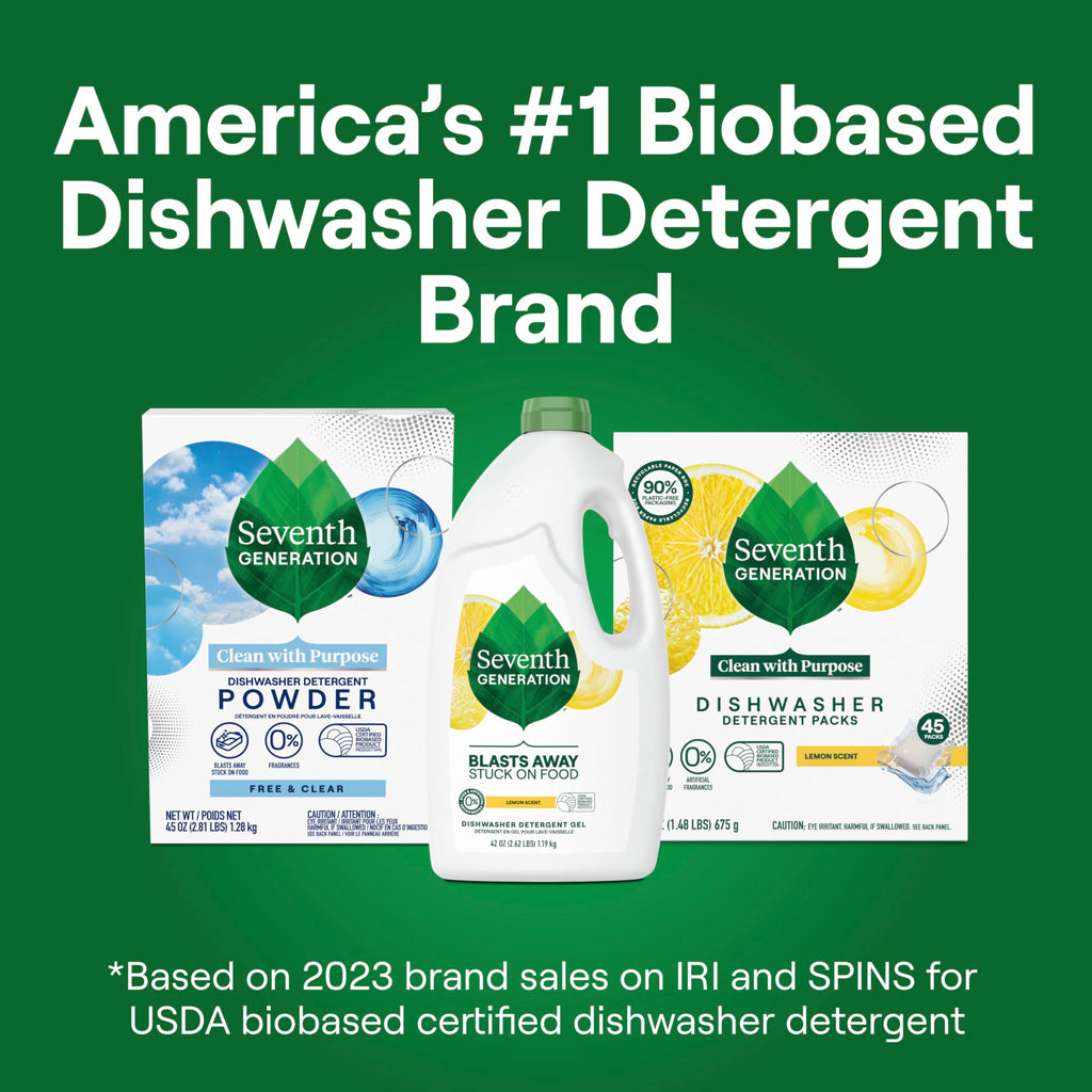 Seventh Generation Dishwasher Detergent Gel Plant-Based

