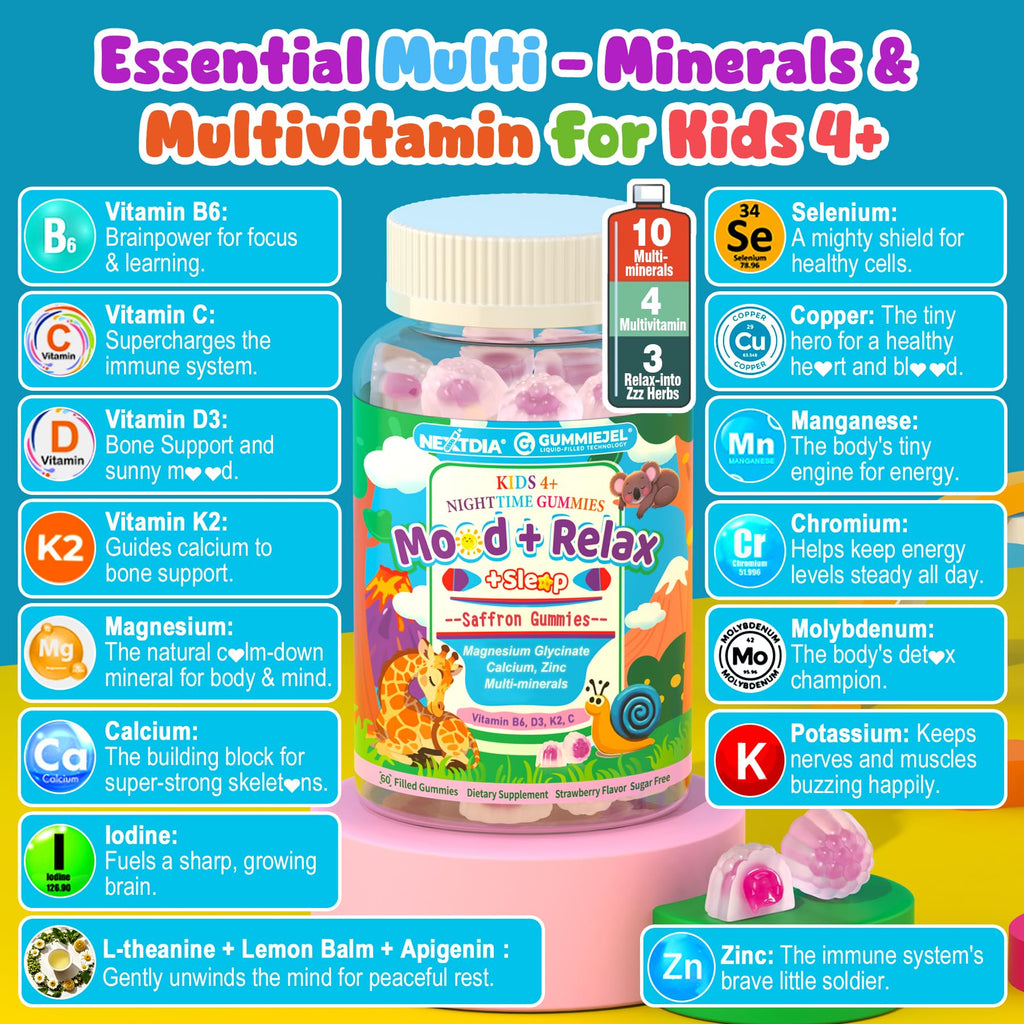 Kids Nighttime Multivitamin Mineral Gummies

