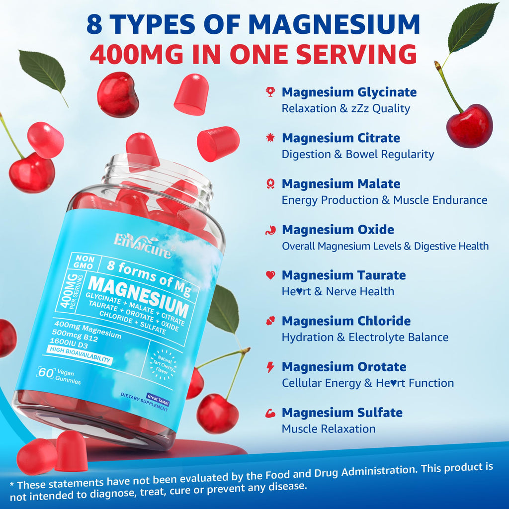 EnvyCure Magnesium Glycinate Gummies with Ashwagandha

