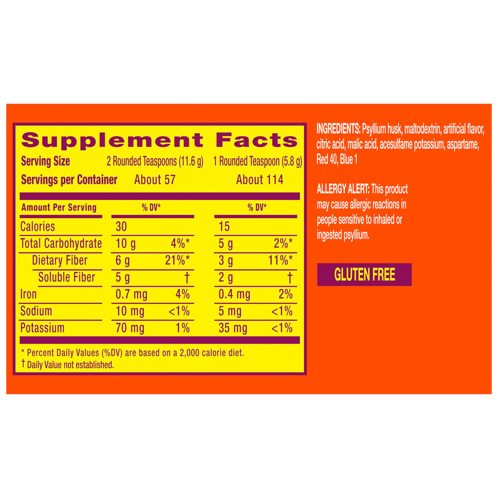 Metamucil 4-in-1 Psyllium Fiber Powder | Sugar-Free

