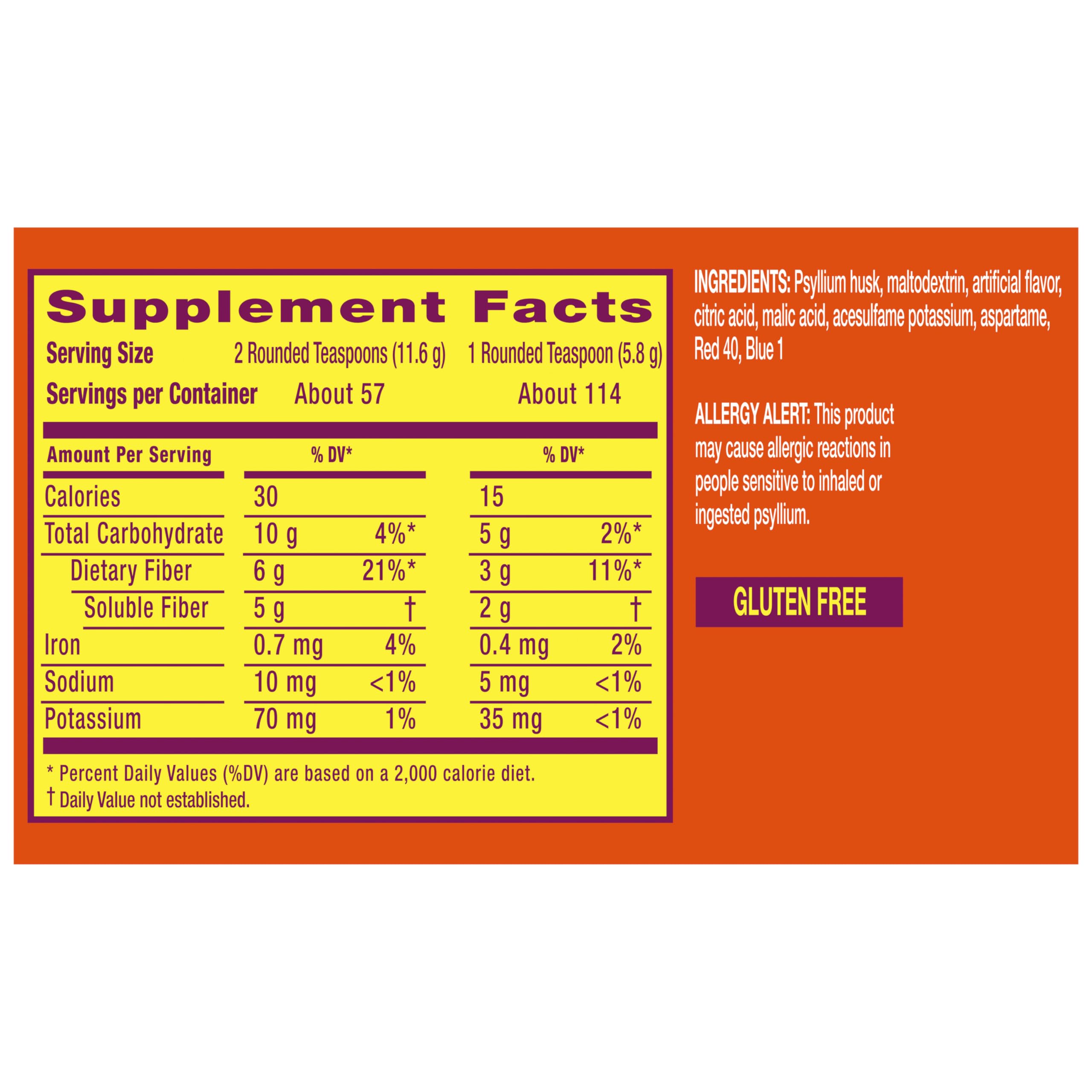Metamucil 4-in-1 Psyllium Fiber Powder | Sugar-Free


