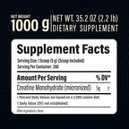 Creatine Monohydrate Powder Micronized | Unflavored & Vegan


