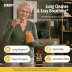 Herbify Mullein Drops Lung Cleanse | Respiratory Support

