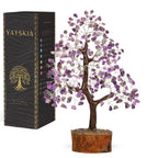 YATSKIA Crystal Tree Sculpture with Natural Crystals