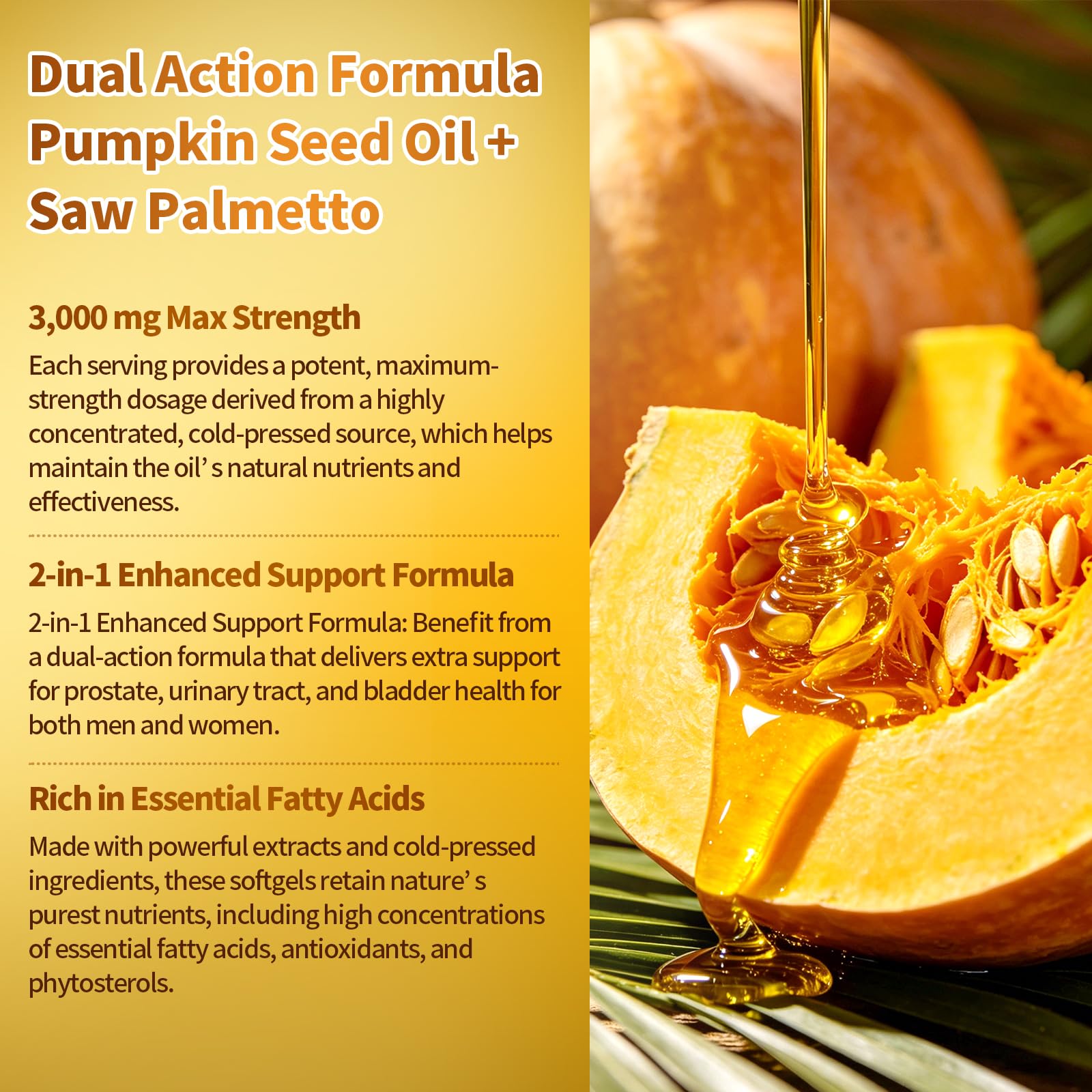 VivoNu Organic Pumpkin Seed Oil with Saw Palmetto Capsules

