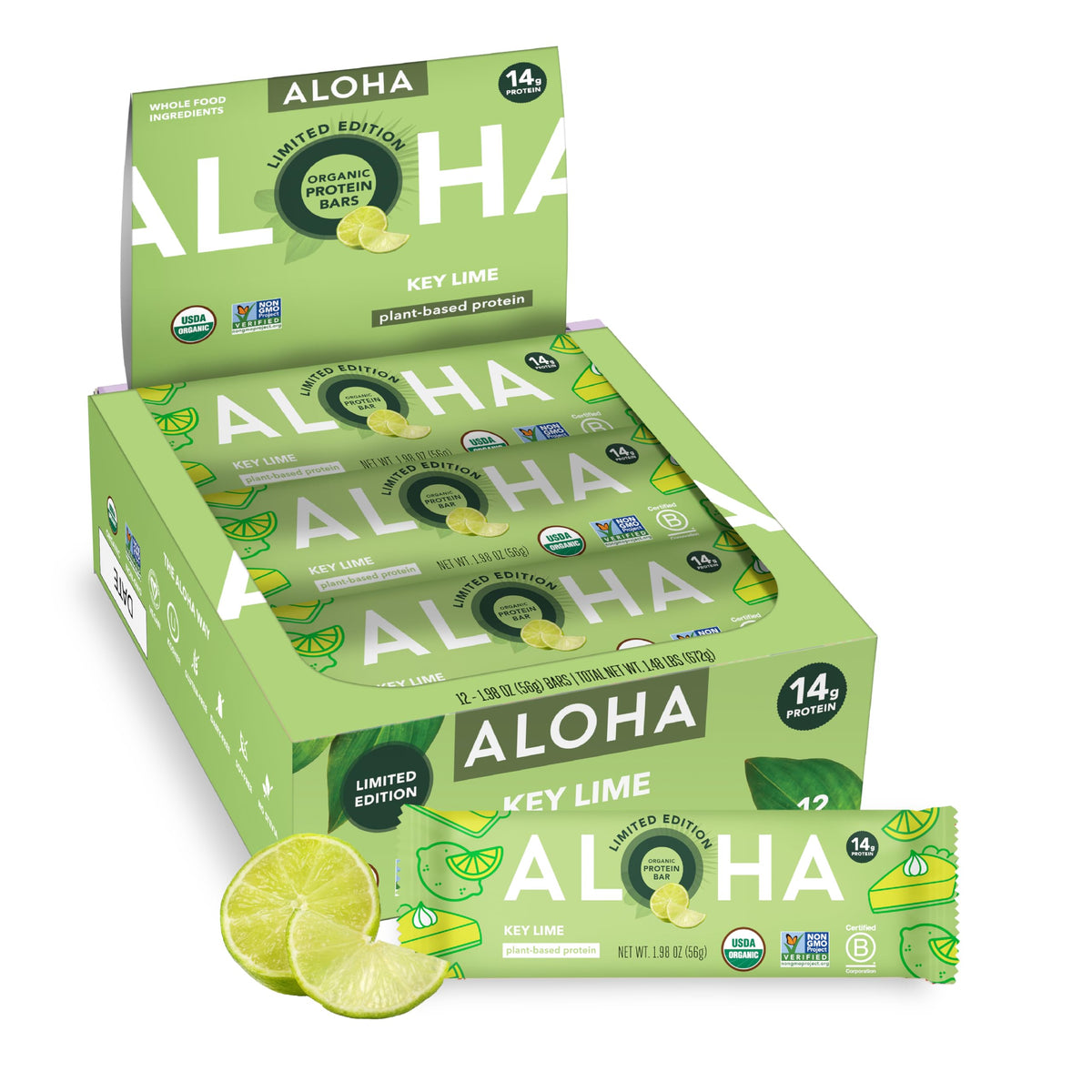ALOHA Organic Plant Based Protein Bars