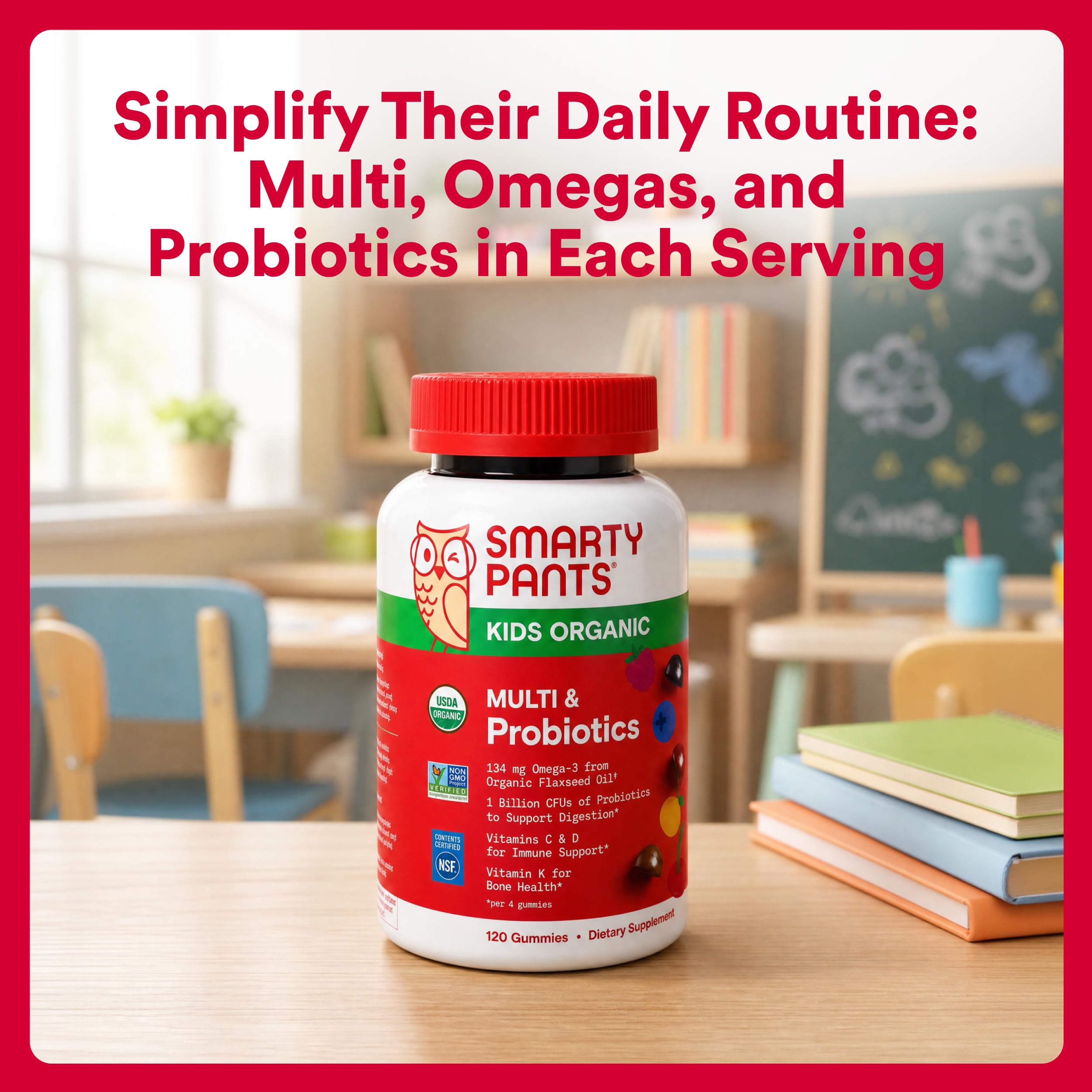 SmartyPants Kids Multivitamin Gummies for Immune Support

