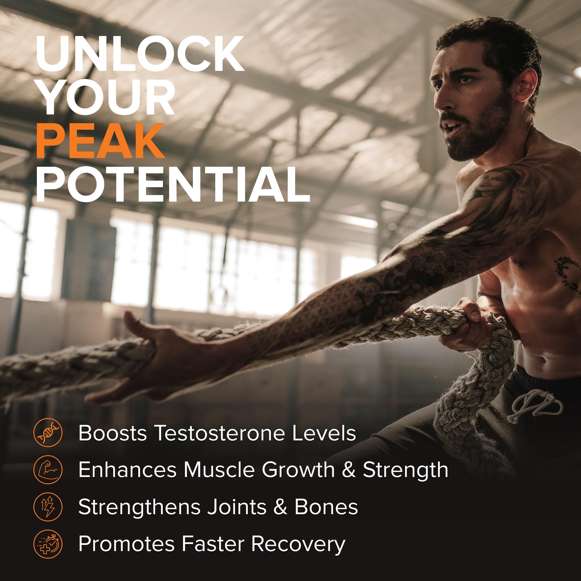 Testosterone Support for Men by Peak Potential


