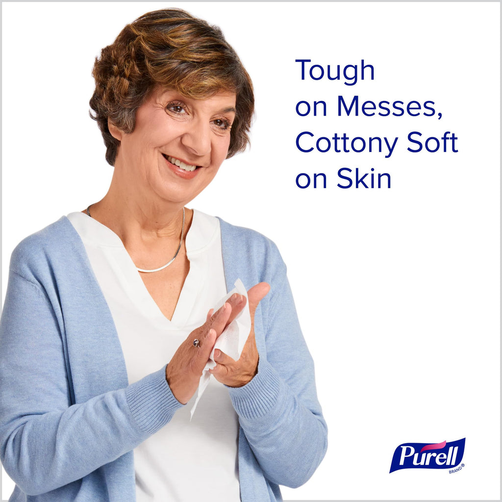PURELL Cottony Soft Hand Sanitizing Wipes - Gentle on Skin

