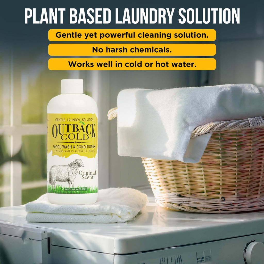 Outback Gold Wool Wash - Plant-Based Detergent for Delicates

