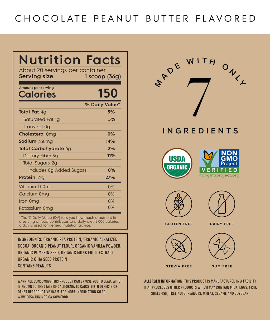 Truvani Plant-Based Protein Powder | Dairy Free Organic

