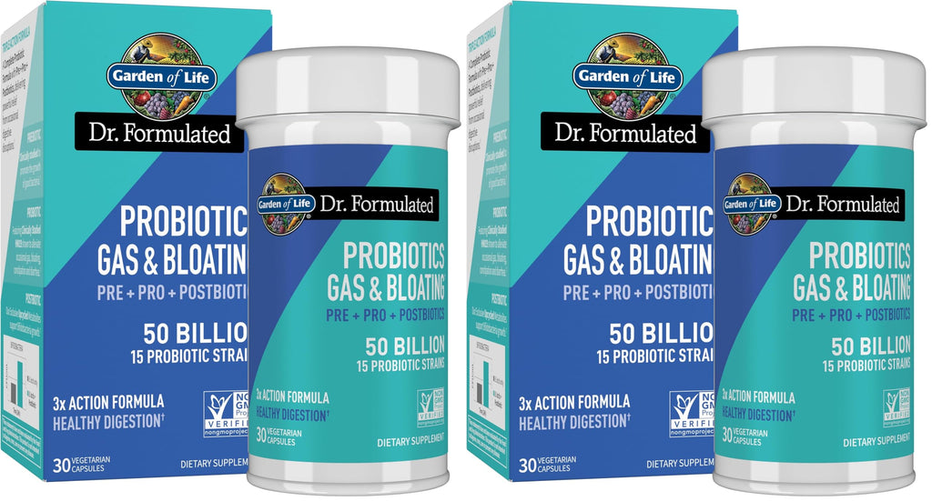 Garden of Life Dr Formulated Probiotic Prebiotic Postbiotic for Digestive Health