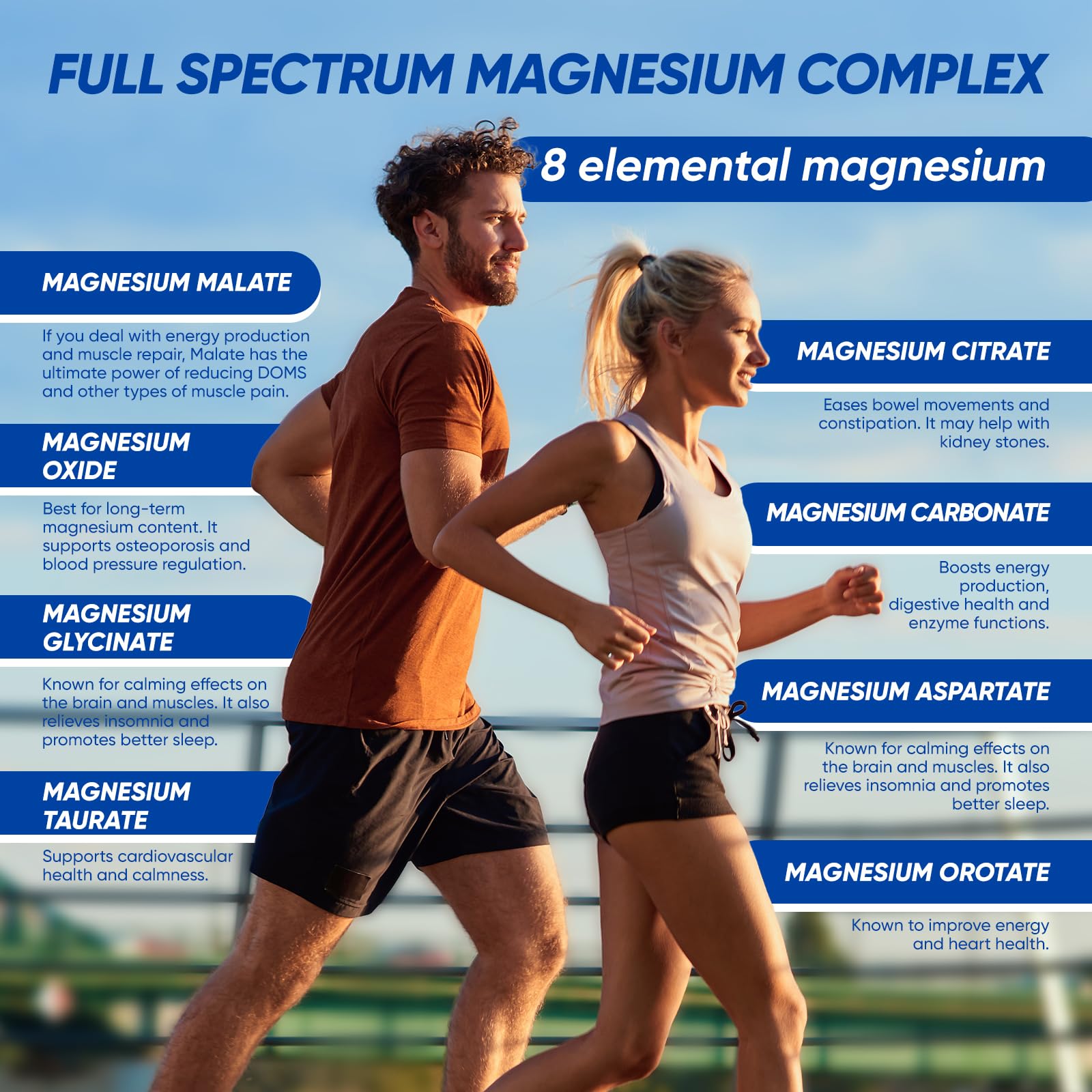 Magnesium Complex 1000mg 8-in-1 Supplement


