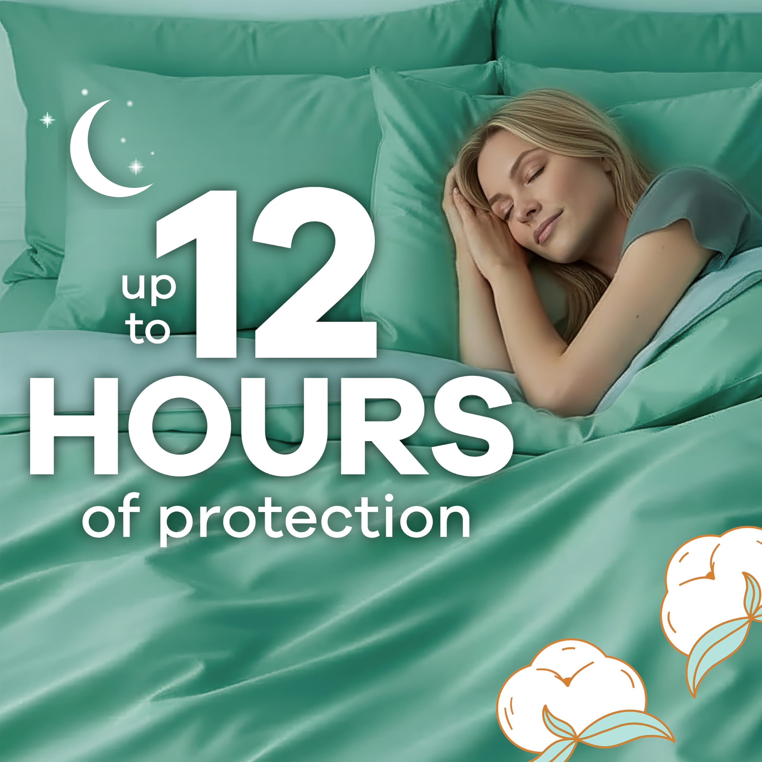 Always Pure Cotton FlexFoam Feminine Pads with Wings

