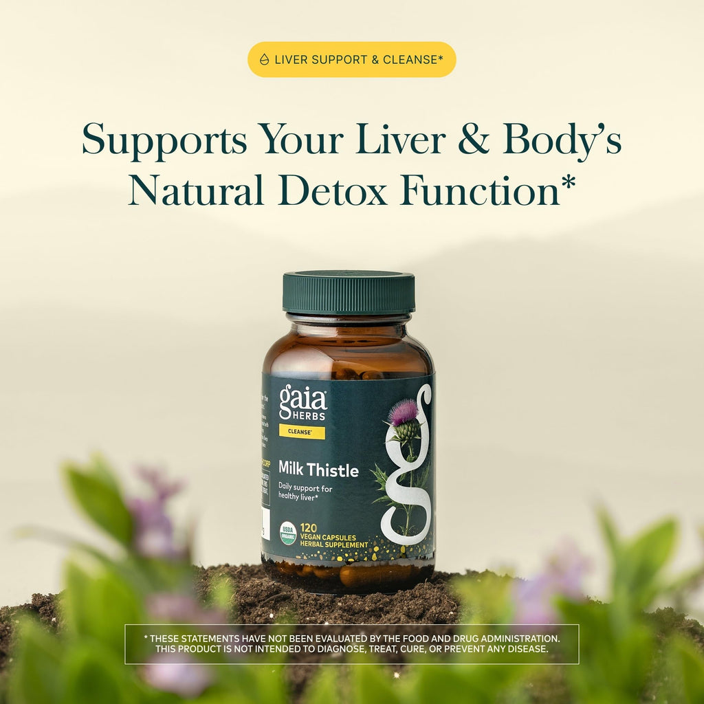 Gaia Herbs Milk Thistle Liver Support - Full-Spectrum Vegan

