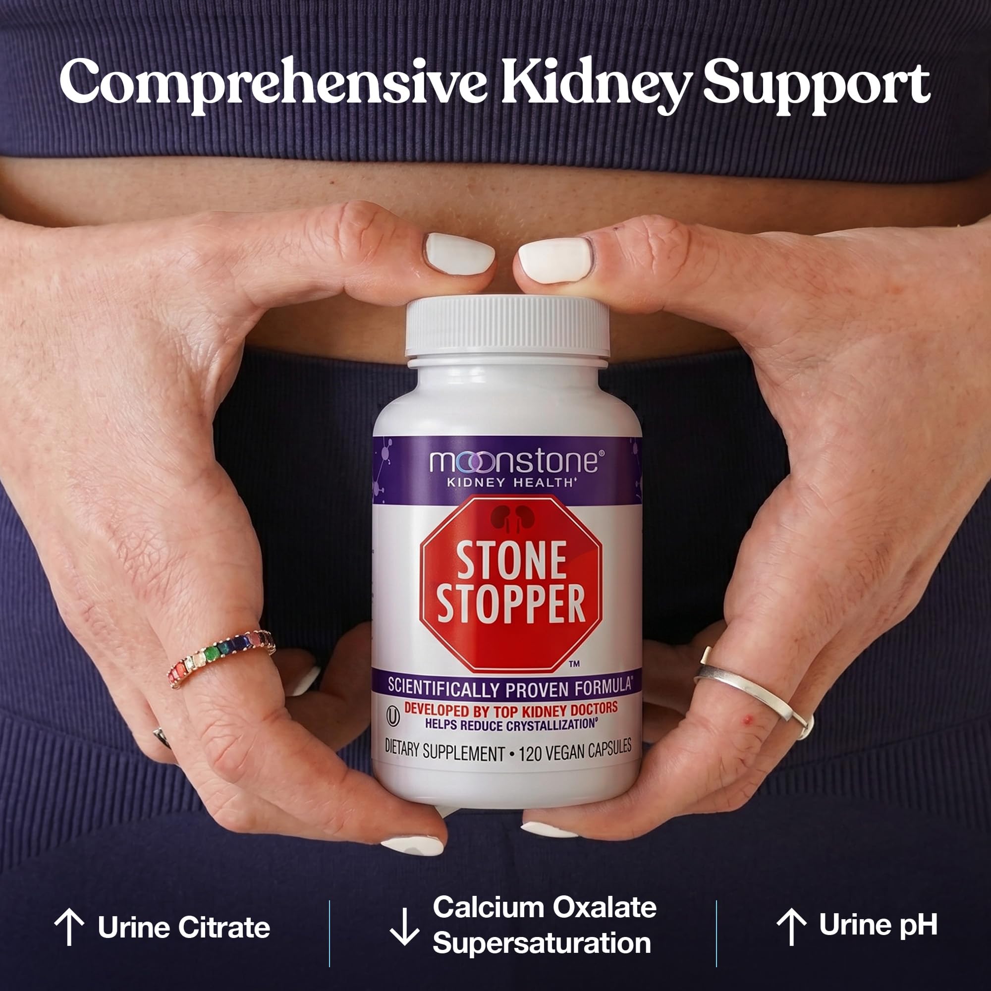 Moonstone Stone Stopper Capsules Kidney Stone Prevention


