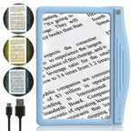 MagniPros 5X Rechargeable LED Page Magnifier – Anti-Glare Lens

