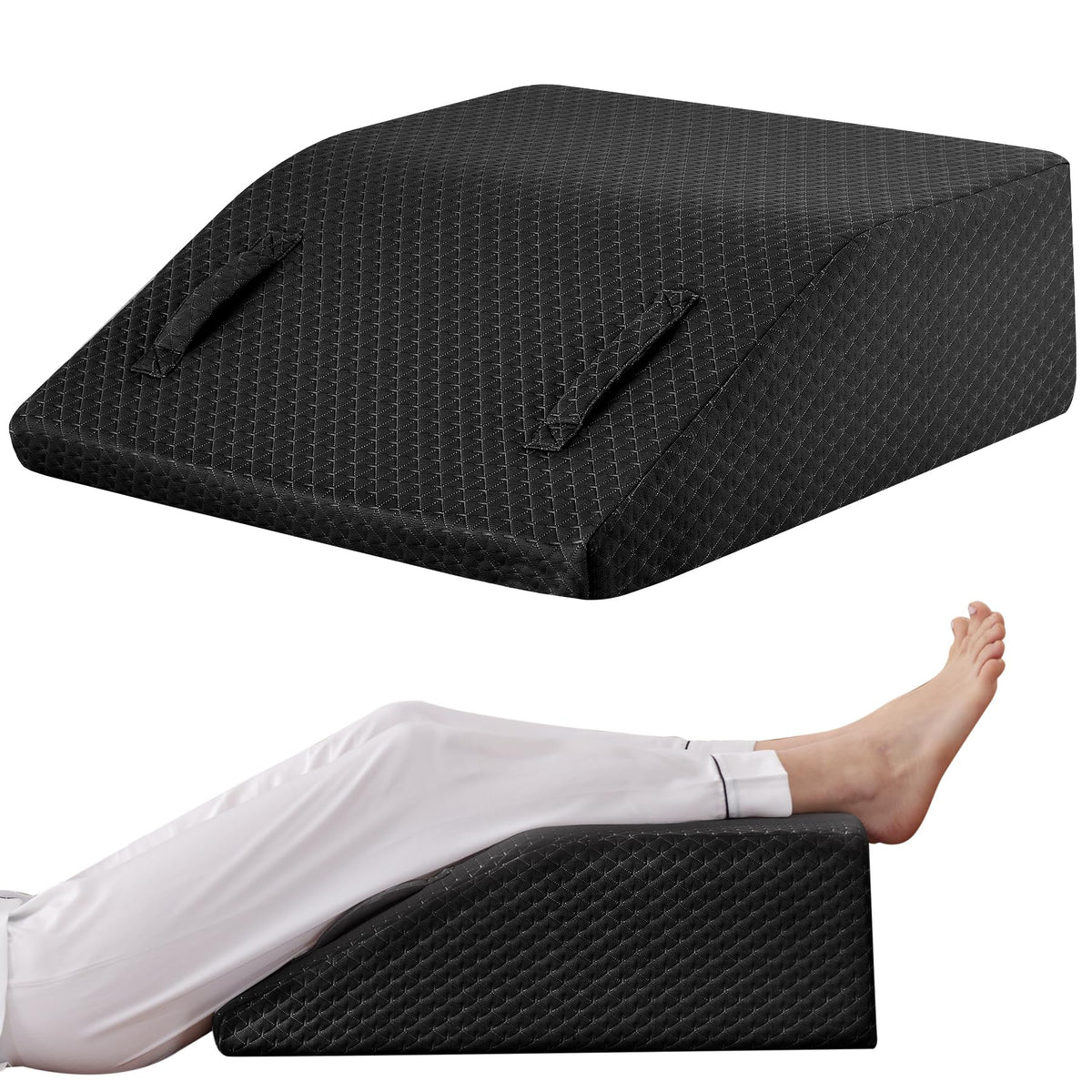 Ruqmuis Leg Elevation Pillow for After Surgery - Foam Leg Wedge
