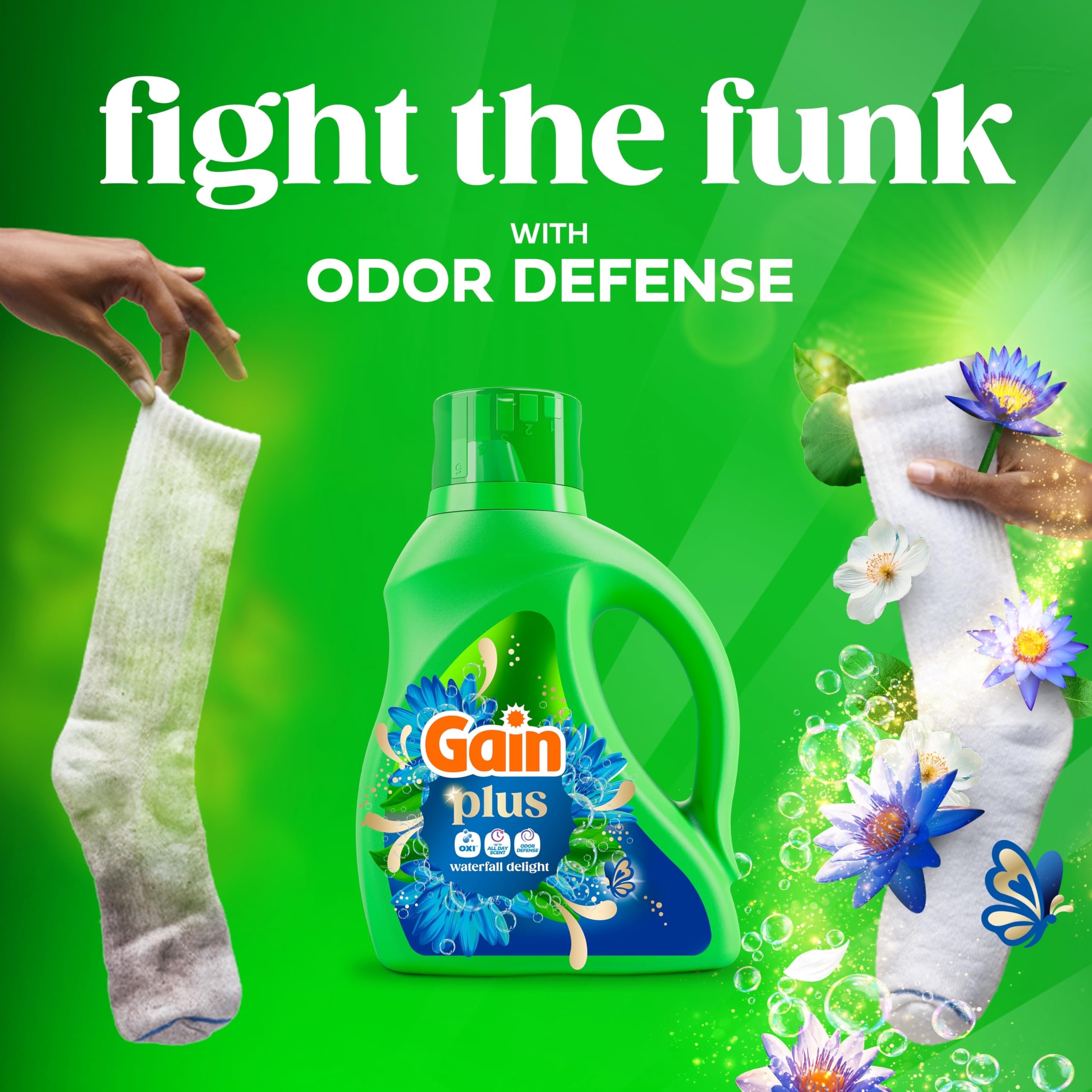 Gain Plus Liquid Detergent with Oxi | All-Day Fresh

