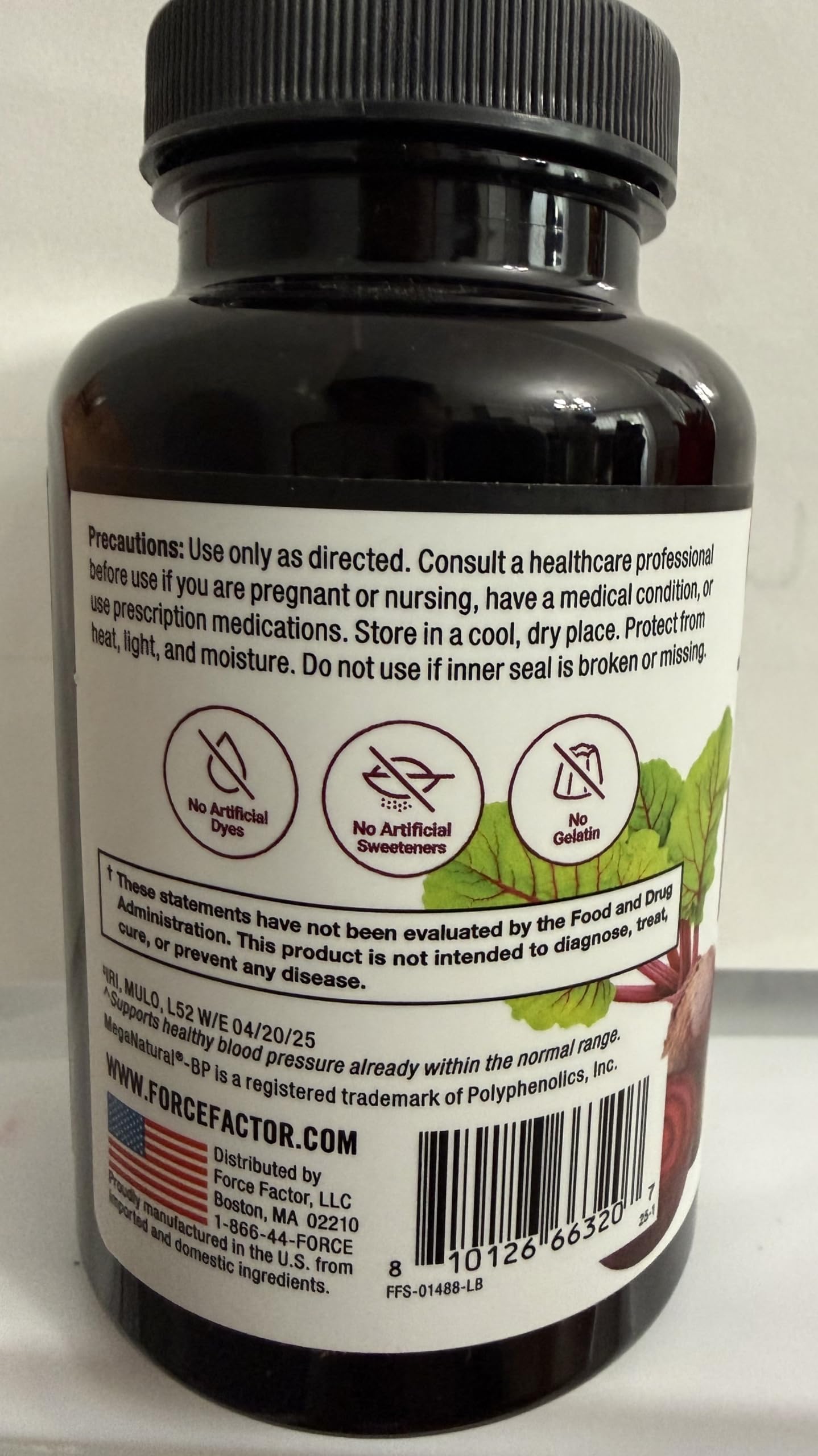 Force Factor Total Beets Heart Health Capsules

