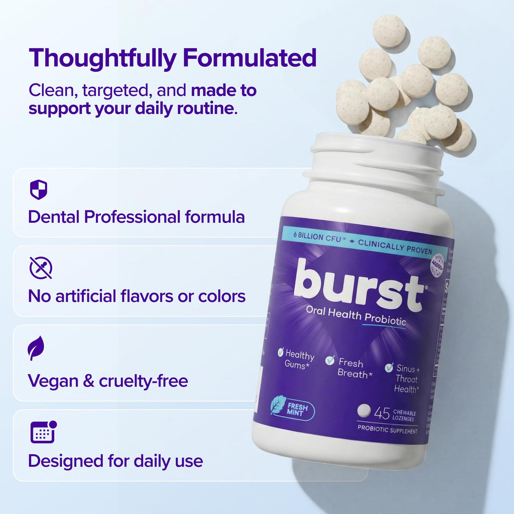 Burst Dental Probiotics for Oral Health | Bad Breath Remedy

