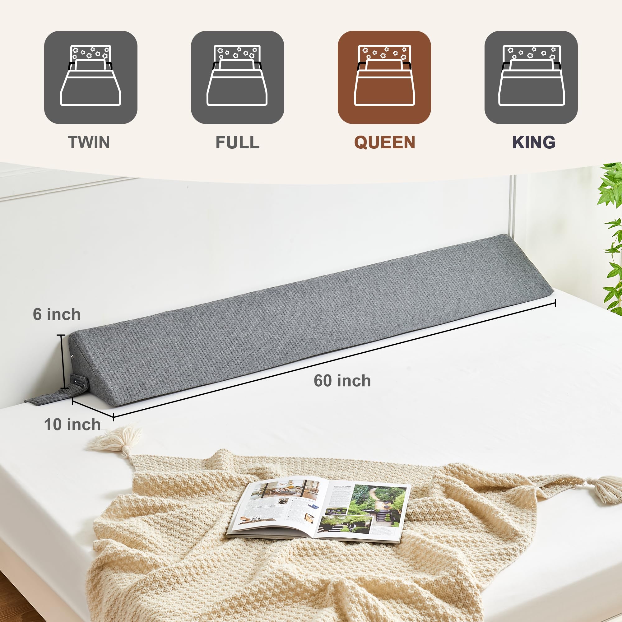 Bed Wedge Pillow for Headboard Gap | IFNOW

