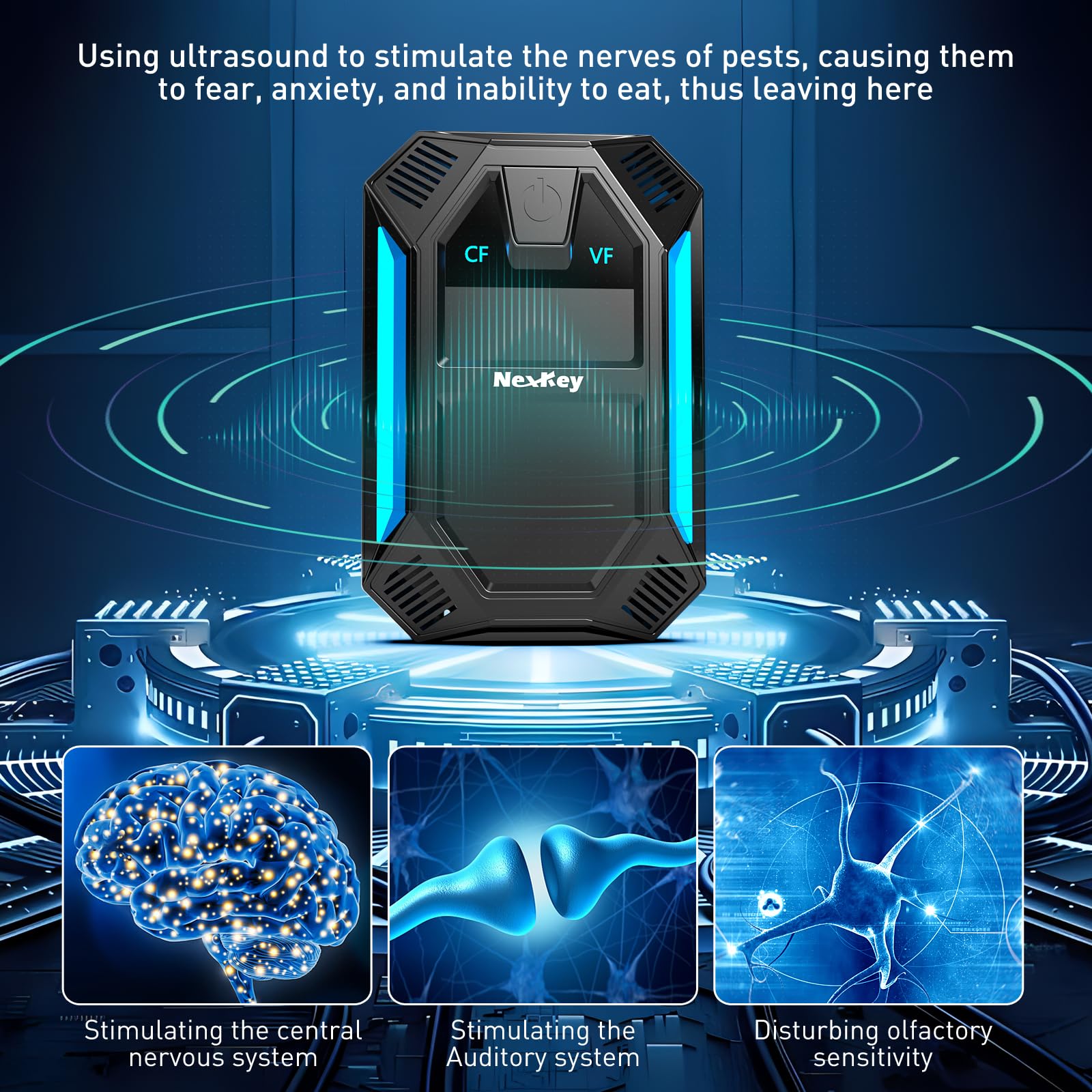 Ultrasonic Pest Repeller – 2-Mode Plug-in Control


