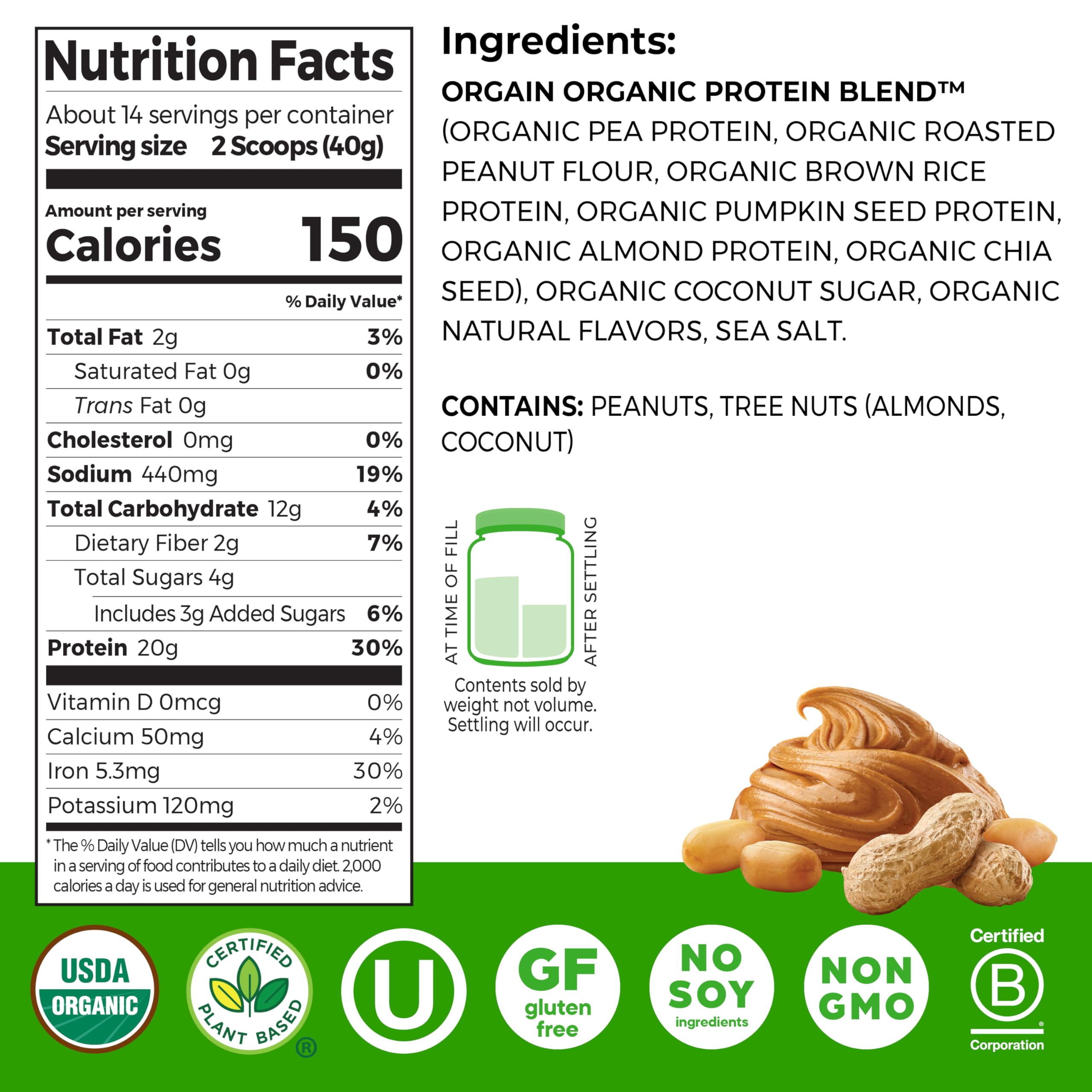 Orgain Organic Simple Vegan Protein Powder

