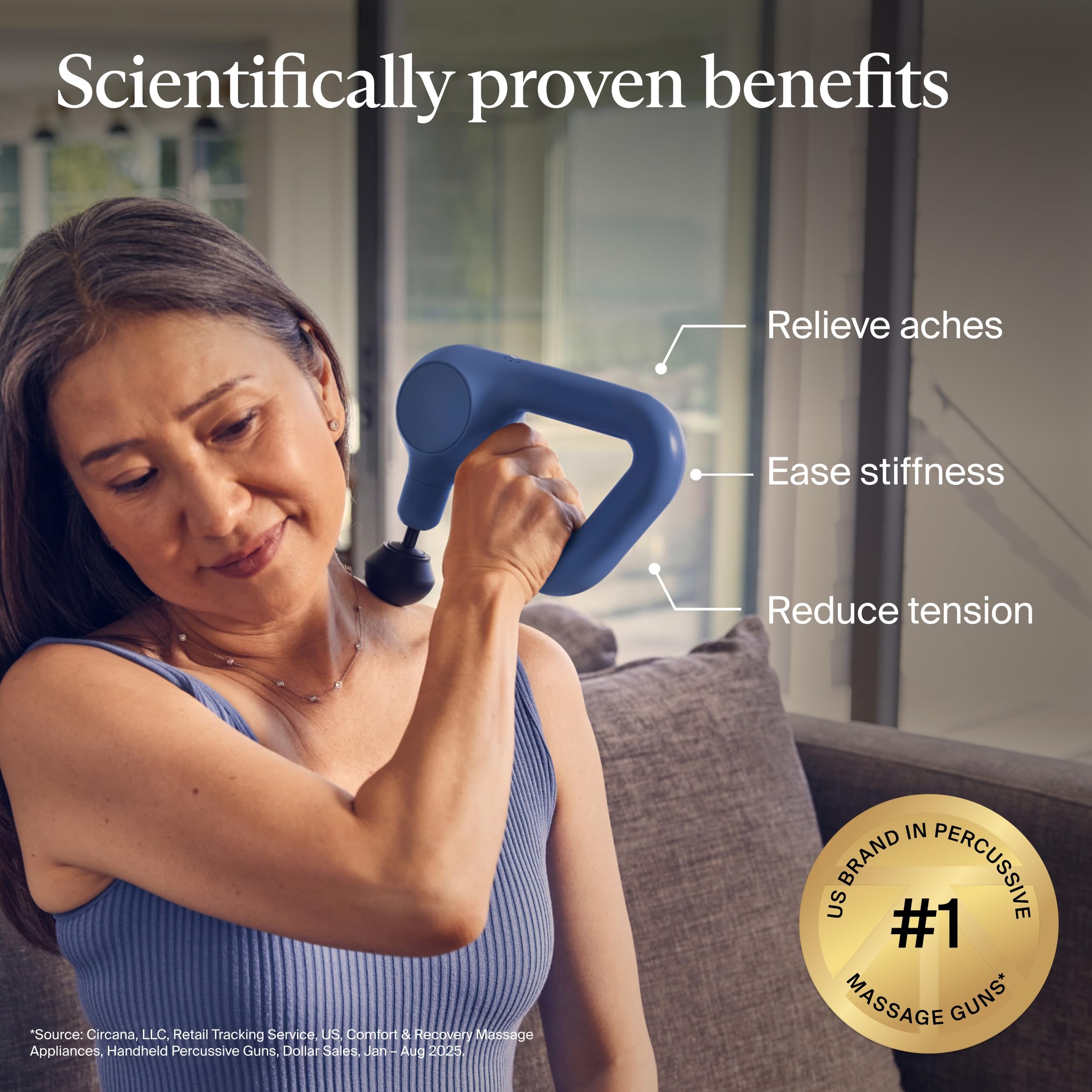 Theragun Relief Percussion Massager - Easy-to-Use

