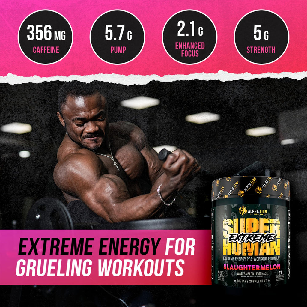 Alpha Lion Superhuman Extreme Pre-Workout Powder | Energy

